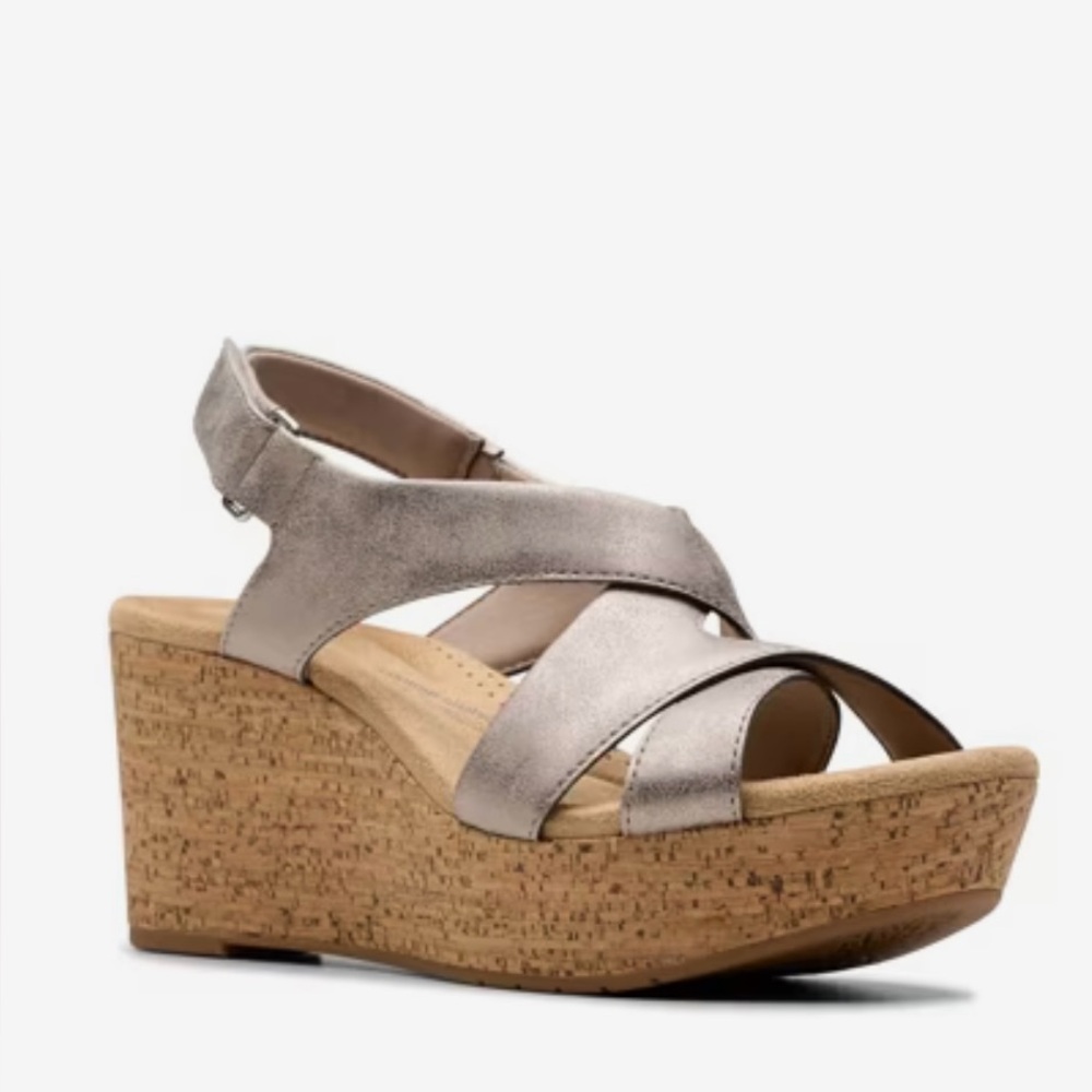 Clarks Rose Wedge Sandals